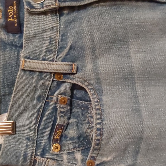 WOMENS AVERY BOYFRIEND CROP PATCHED JEANS SIZE 25 X 27 LIGHT BLUE - Picture 4 of 8